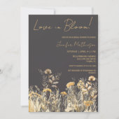 ラブイン開花ワイルドフラワーズブライダルシャワー 招待状 (正面)
