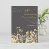 ラブイン開花ワイルドフラワーズブライダルシャワー 招待状 (スタンド正面)