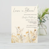 ラブイン開花ワイルドフラワーズブライダルシャワー 招待状 (スタンド正面)