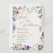 ラブイン開花ワイルドフラワーズ春ブライダルシャワー 招待状 (正面)