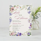ラブイン開花ワイルドフラワーズ春ブライダルシャワー 招待状 (スタンド正面)