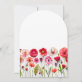 ラブイン開花ワイルドフラワーブライダルシャワー 招待状 (裏面)