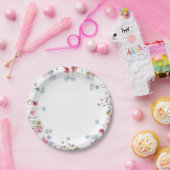 ラブイン開花ワイルドフラワープレート ペーパープレート (パーティー)