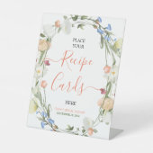 ラブイン開花ワイルドフラワーレシピカードサイン 台座サイン (正面)