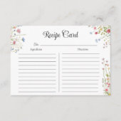 ラブイン開花ワイルドフラワーレシピカード エンクロージャーカード (正面)