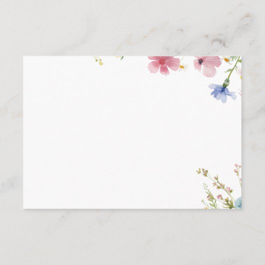 ラブイン開花ワイルドフラワーレシピカード エンクロージャーカード (裏面)