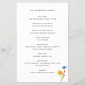 ラブイン開花ワイルドフラワー紙プログラム チラシ (裏面)