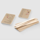 ラブイン開花ワイルドフラワー結婚式 プログラムハンドファン ハンドファン (組立なし)