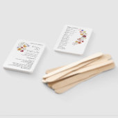 ラブイン開花ワイルドフラワー結婚式 プログラムハンドファン ハンドファン (組立なし)