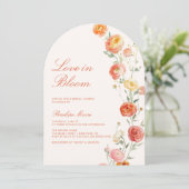 ラブイン開花ヴェローナサンセットブライダルシャワーアーチ 招待状 (スタンド正面)