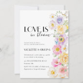 ラブイン開花春ブロッサムフローラブライダルシャワー 招待状 (正面)