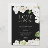ラブイン開花植物学ブライダルシャワー 招待状 (正面)
