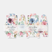 ラブイン開花水彩花ブライダルシャワー フェイバーボックス (折り畳みなし)