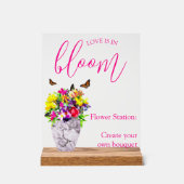 ラブイン開花結婚フローラ アクリルサイン (正面)