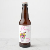 ラブイン開花結婚フローラ ビールラベル (正面)