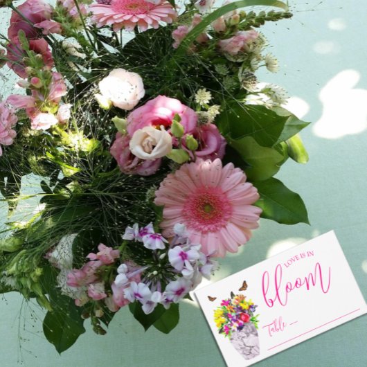 ラブイン開花結婚フローラ プレイスカード