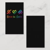 ラブイーカルジェンダー権利ゲイ&レズビアンプライド 名刺 (正面/裏面)