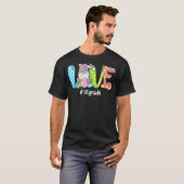 ラブイースター1年生格言先生バニーハッピーE Tシャツ (正面フル)