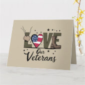 ラブウア退役軍人デイ誇りを持った軍隊退役軍人デイ カード (黄色い花)