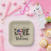 ラブウア退役軍人デイ誇りを持った軍隊退役軍人デイ ペーパープレート (パーティー)
