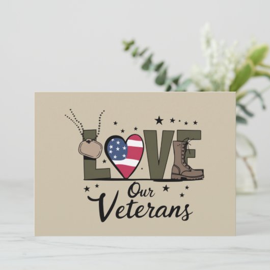 ラブウア退役軍人デイ誇りを持った軍隊退役軍人デイ 招待状 (スタンド正面)