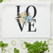 ラブウィズフラワーズデザイン キッチンタオル (折り畳み)