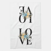 ラブウィズフラワーズデザイン キッチンタオル (縦)