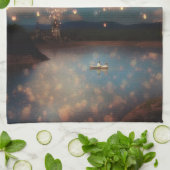 ラブウィッシュランタンキッチンタオル キッチンタオル (折り畳み)