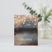 ラブウィッシュランタン – 引っ越し祝いパーティーパーティの招待状 招待状 (スタンド正面)