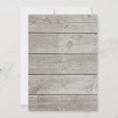 ラブウィンターバーンウェディングカップルズシャワー招待状 招待状 (裏面)