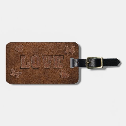 ラブウェスタンスタイル ラゲッジタグ (正面横)