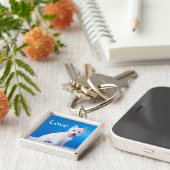 ラブウェストハイランドテリアウェスティーキーチェーン キーホルダー (側面)