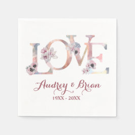 ラブウェディングレセプション スタンダードカクテルナプキン