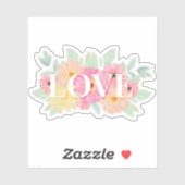 ラブウォーターカラーフローラシール シール (シート)