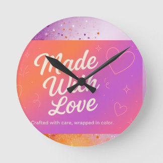 ラブウォールクロックで作られる ラウンド壁時計