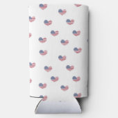 ラブウサ柄ホワイト スリム缶クーラー (裏面)