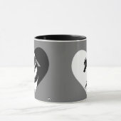 ラブウズロゴとハート マグカップ (中央)