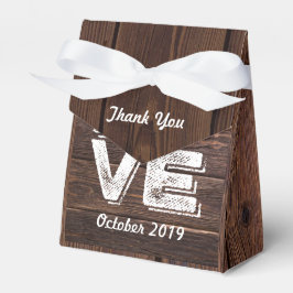 ラブウッドラ素朴ンド写真ハートフレームモノグラム フェイバーボックス