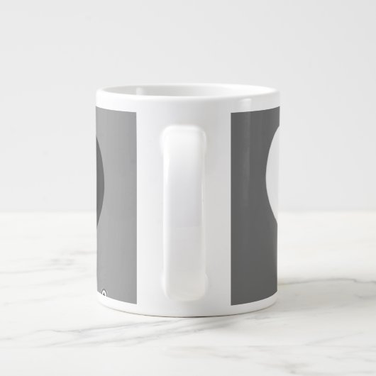 ラブウマのロゴとハートマグ ジャンボコーヒーマグカップ (裏面)