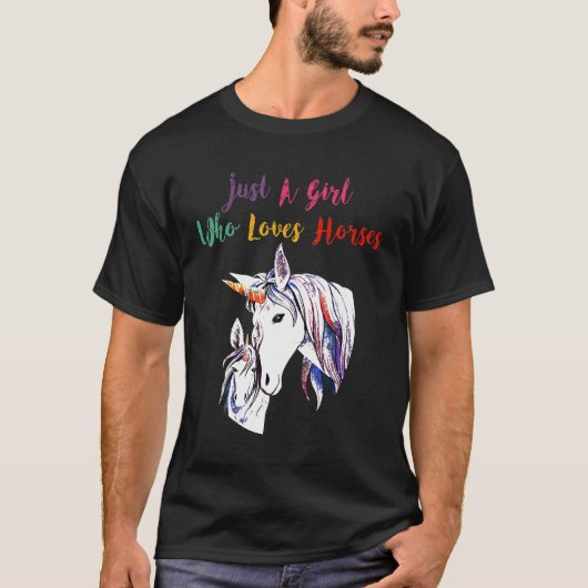 ラブウマ乗馬カラフル Tシャツ (正面)