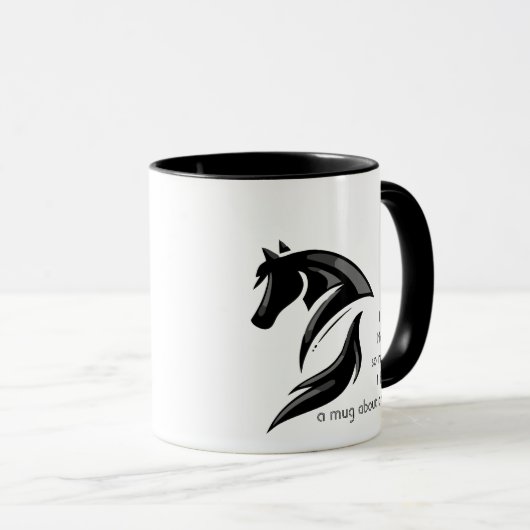 ラブウマ動物非常に多くのおもしろい引用文マグ マグカップ (正面右)