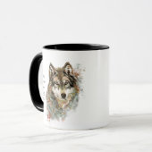 ラブウルブドッグズトゥルヴェルおもしろい引用文マグ マグカップ (正面左)