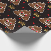 ラブウンチ絵文字バレンタインデーのラッピング紙 ラッピングペーパー (角)