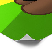 ラブウンチ絵文字レインボーバーストのポスター ポスター (角)