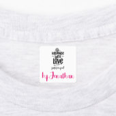 ラブウールで手作り編み物 パーソナライズされた ラベル (貼付)