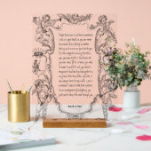 ラブエクスプレッションラインアートビクトリアンシンプル アクリルサイン (ウェディング)