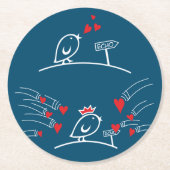 ラブエコー - コミックバーズ ツイートラークールズ 2 ラウンドペーパーコースター (正面)