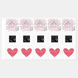 ラブエッセンシャル油ローラボトルラベル ラベル