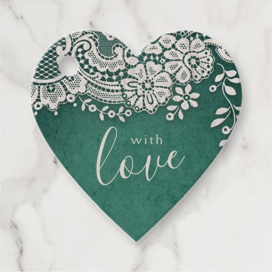 ラブエメラルドエレガントヴィンテージレース フェイバータグ (正面)