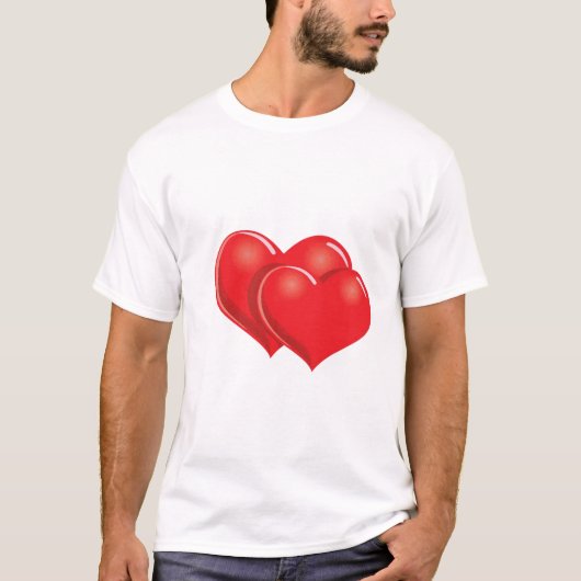 ラブエモジバレンタインTシャツ Tシャツ (正面)